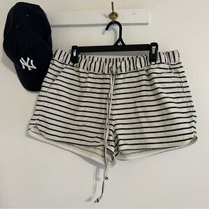 J. Crew Black and White Striped Women Shorts